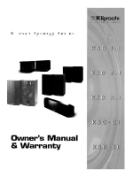 Klipsch KSB-2.1 - Owners Manual